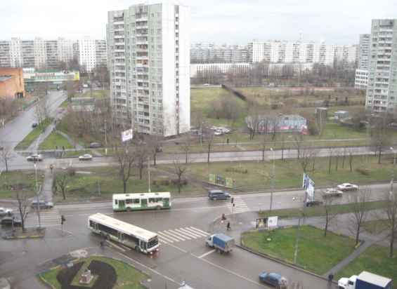 Пересечение улиц Конёнкова и Лескова декабрь месяц